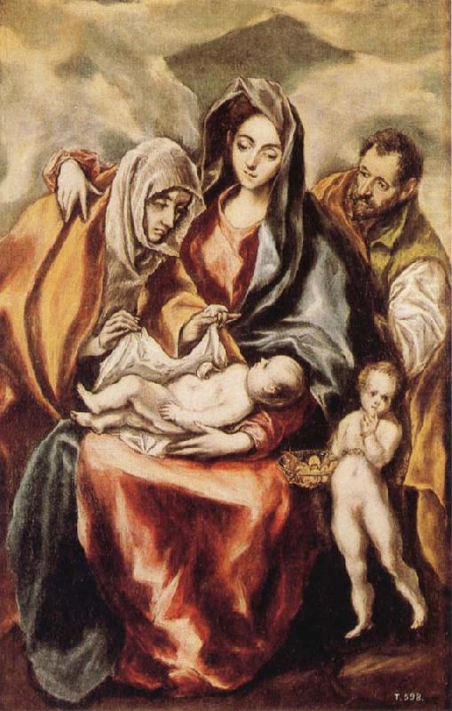 The Holy Family with St Anne and the Young St JohnBaptist, El Greco